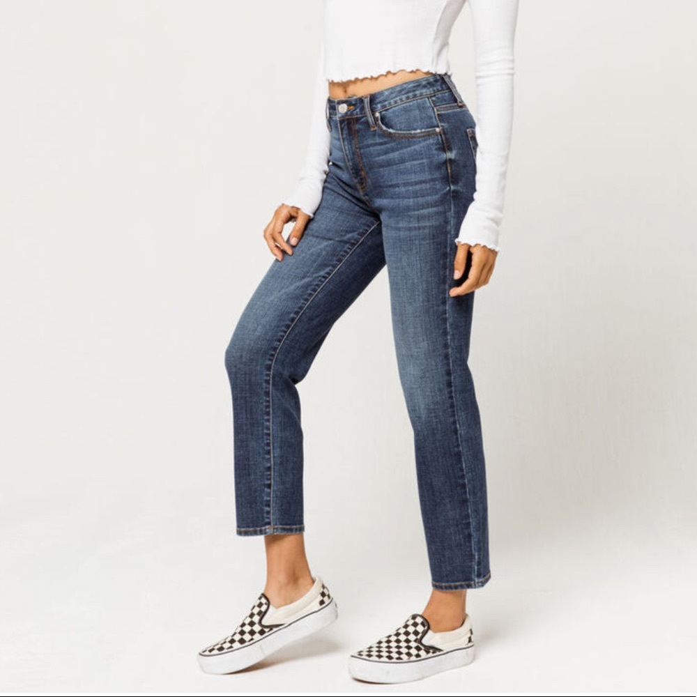NWT high waisted straight leg jeans